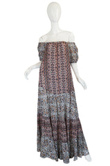 S/S 2016 See by Chloe RTW Look 25 Off Shoulder Printed Maxi Dress