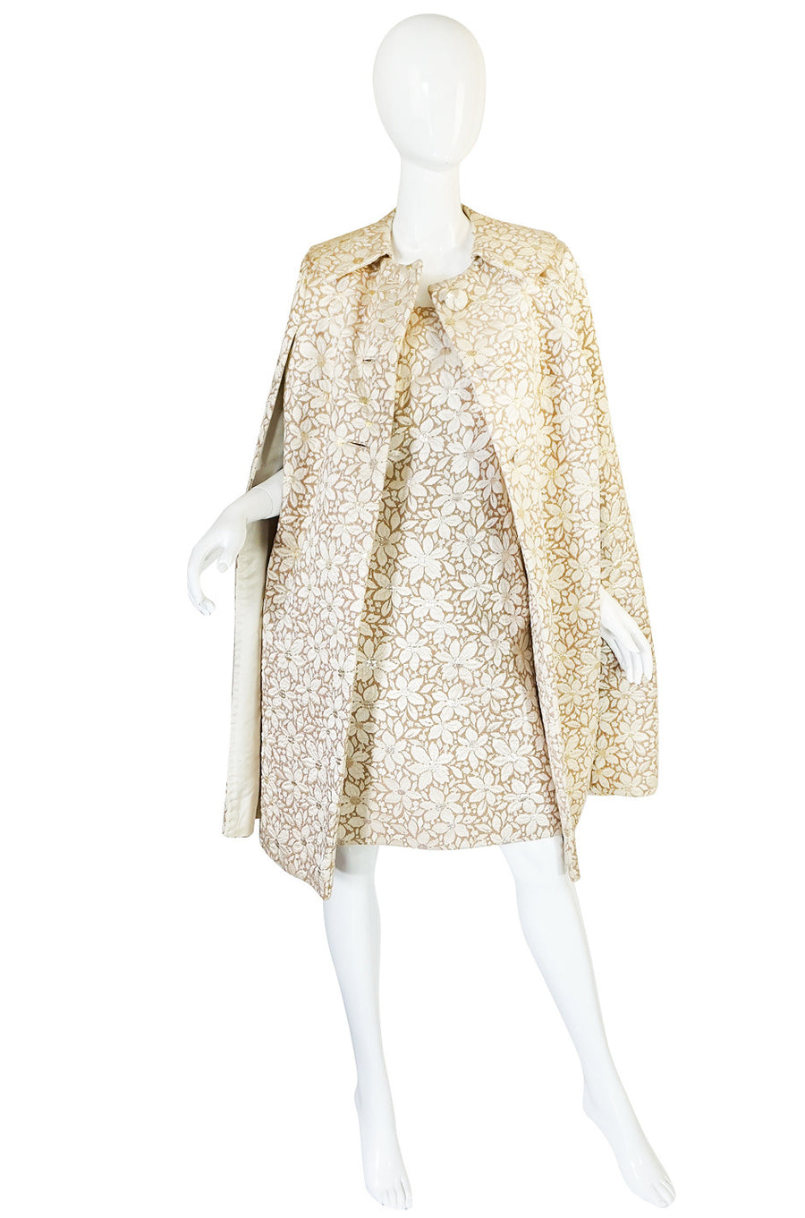 green emerald velvet dress 1960s Gold Silk Brocade Mr Blackwell Dress & Cape – Shrimpton Couture