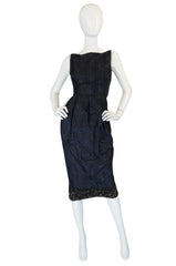 Recent Giambattista Valli Fine SIlk Dress w Crystal Detailed Hem