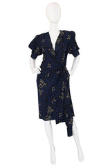 1971 Yves Saint Laurent Silk Wrap Dress