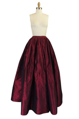 1980s Oscar De La Renta Silk Ball Gown Skirt