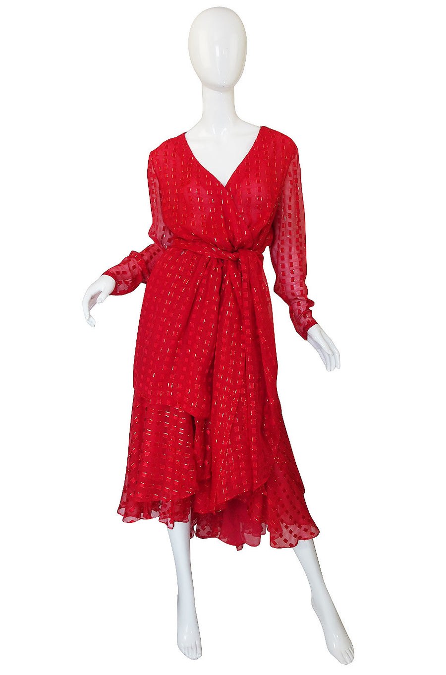 1978 Numbered Dior Patron Original Silk Dress Set – Shrimpton Couture