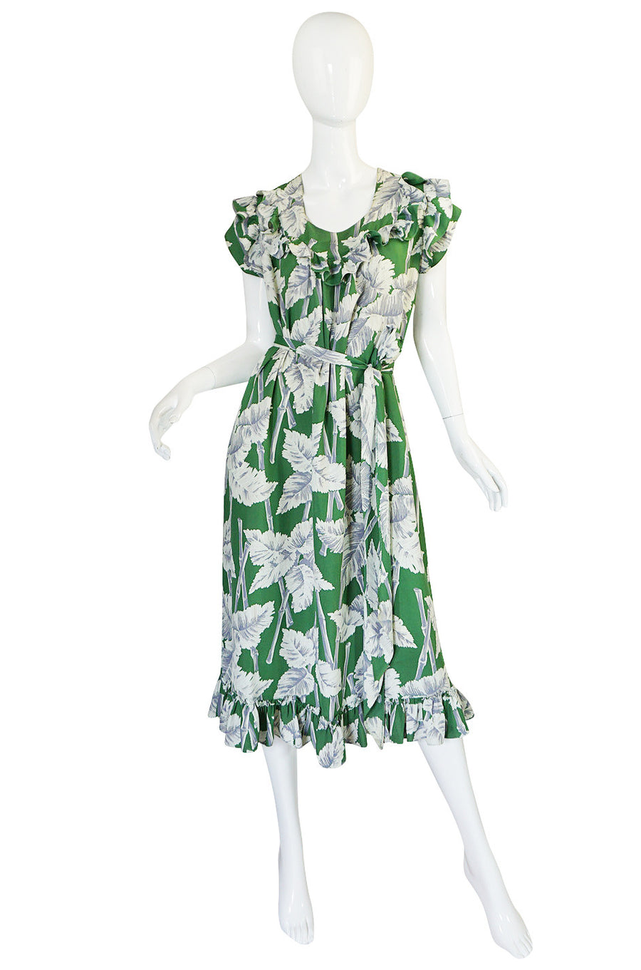 sachin and babi light blue dress MARCHESA Floral-print mikado midi dress