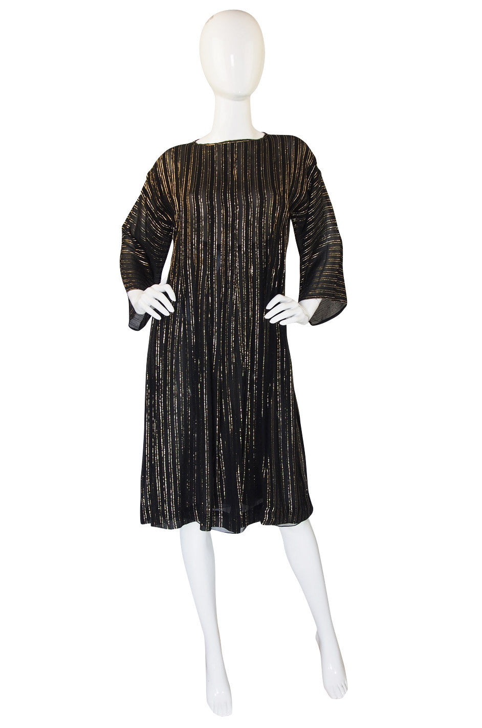 1970s Malcolm Starr Gold Thread Caftan Dress – Shrimpton Couture