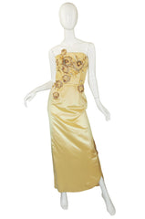 1950s Rare Silk Beaded Philip Hulitar Gown