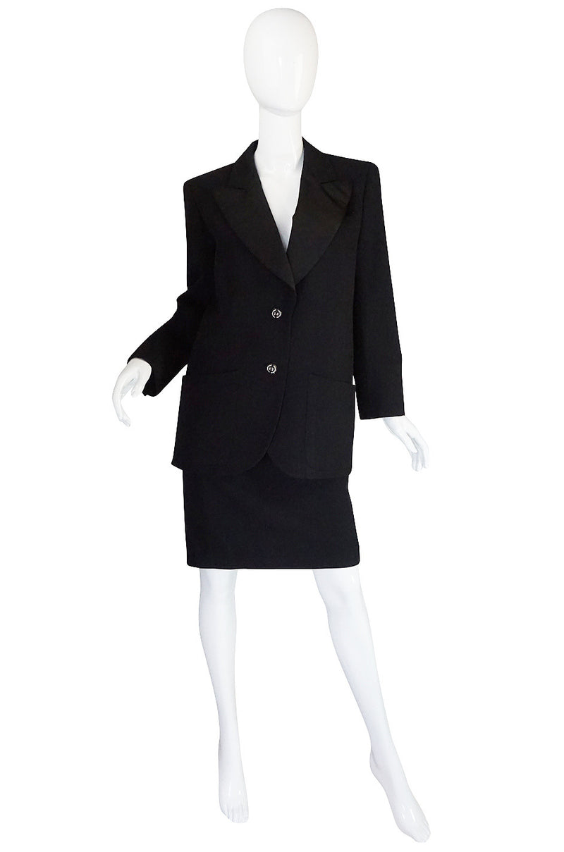 1970s Yves Saint Laurent "Le Smoking" Tuxedo Suit