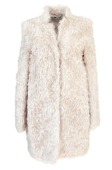 Fall 2013 Stella McCartney 'Bryce' Ivory Mohair Faux Fur Jacket or Coat