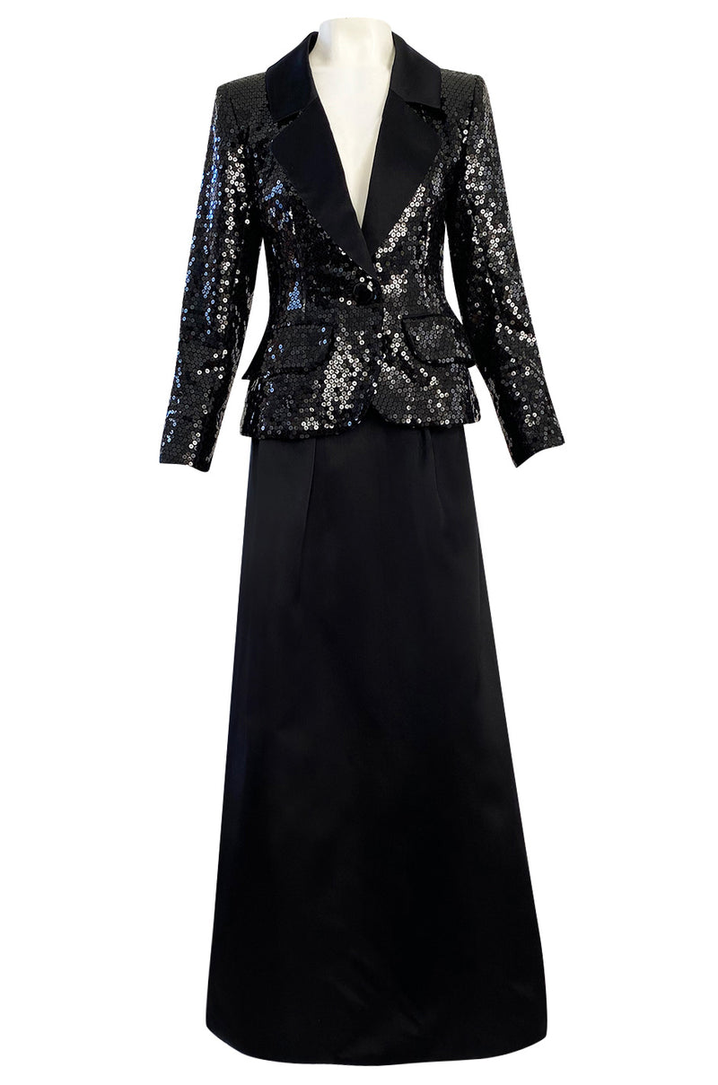 ysl jacket and she got the dress Hugs all round as Saint Laurent hoodie dress returns in Paris show | Saint Laurent