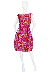 Recent NWT Christian Dior Pink Floral Silk Dress