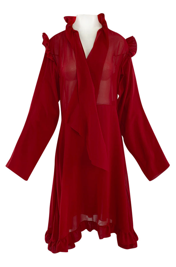Archival Spring 2016 Vetements Runway Over-Sized Red Dress Unworn w Tags