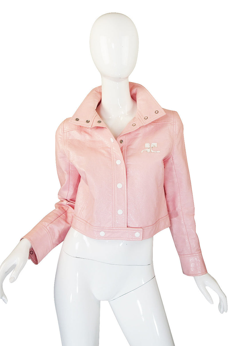 1980s Iconic Courreges Pink Crop Jacket – Shrimpton Couture
