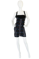 Fall 1990 Collection Azzedine Alaia Printed Romper Playsuit