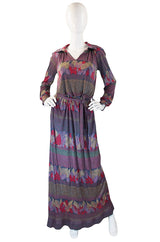 1970s Liquid Jersey Missoni Maxi Dress