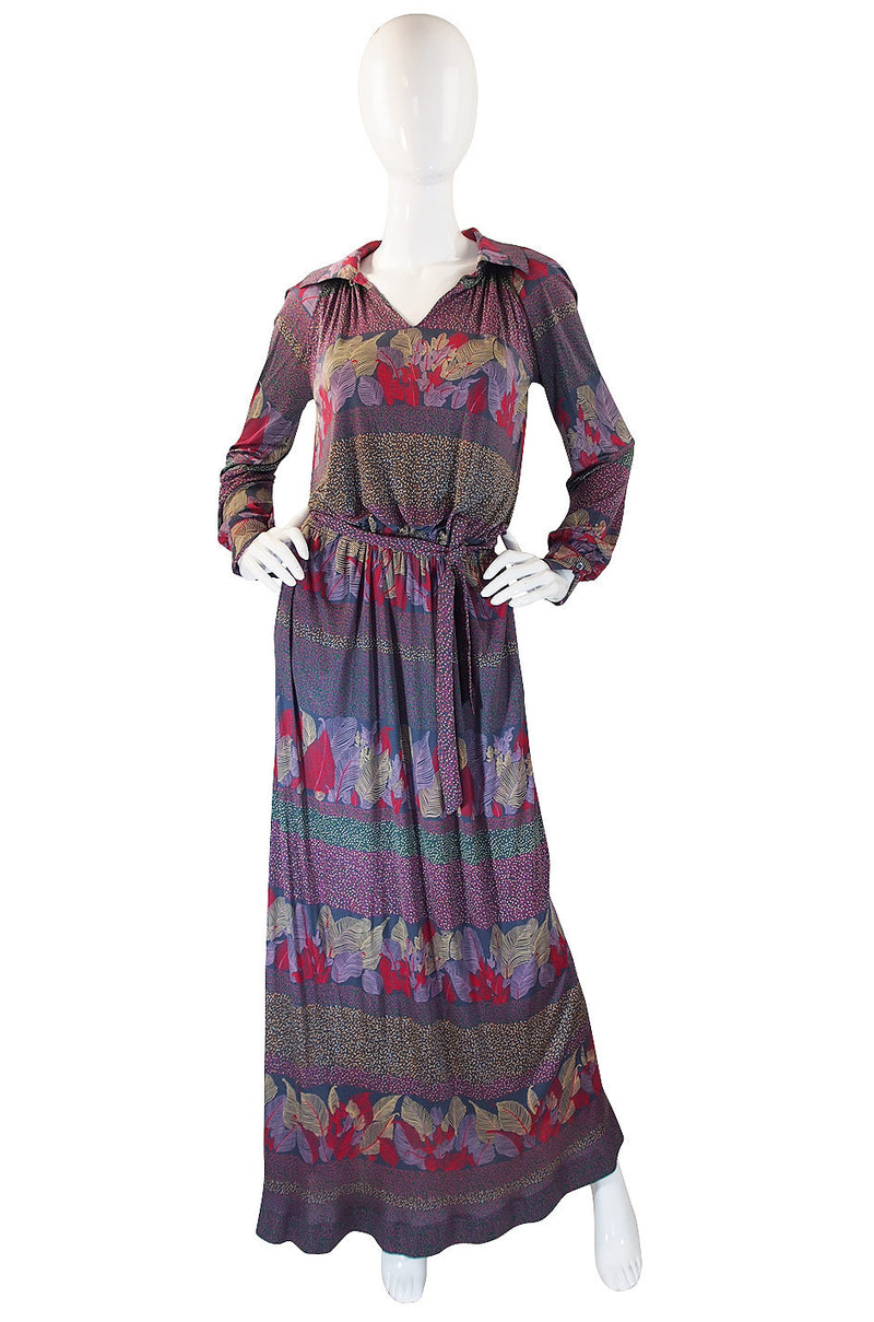 1970s Liquid Jersey Missoni Maxi Dress