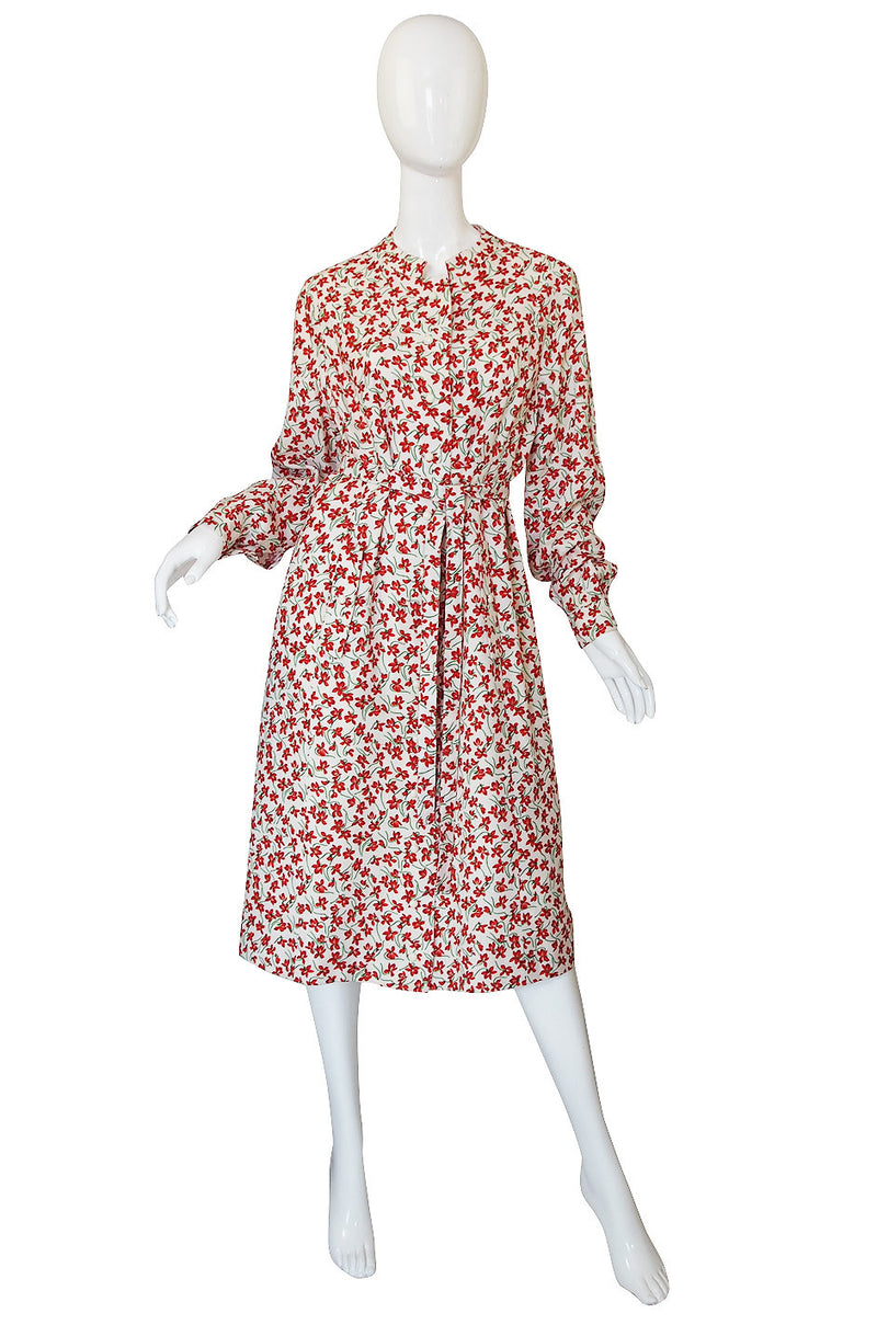 1960s Andre Laug Floral Dress or Coat