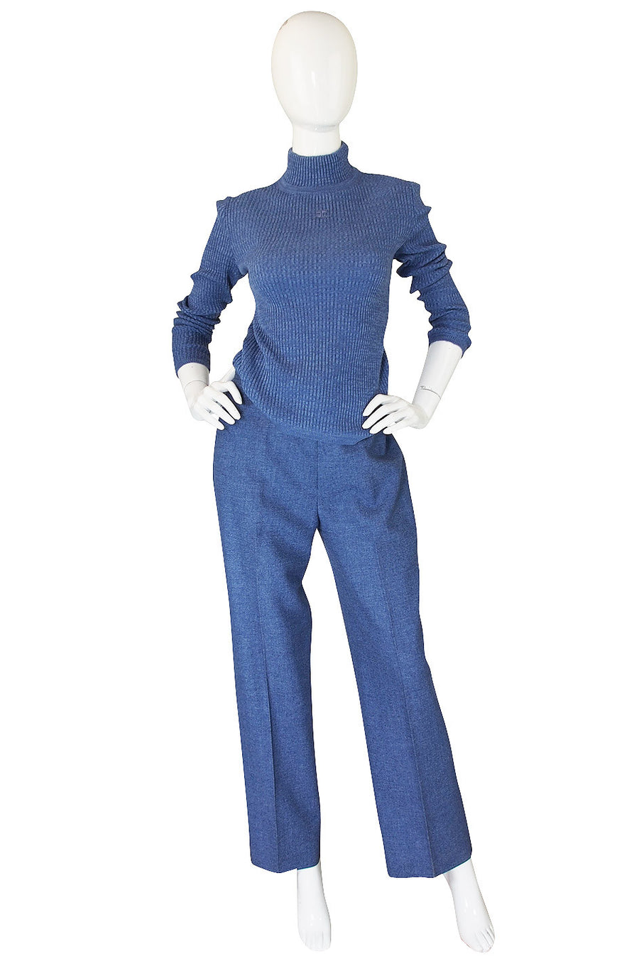 トップス Courreges Turtleneck knit archive COURRÈGES | CIRCLE MOCKNECK SWEATER