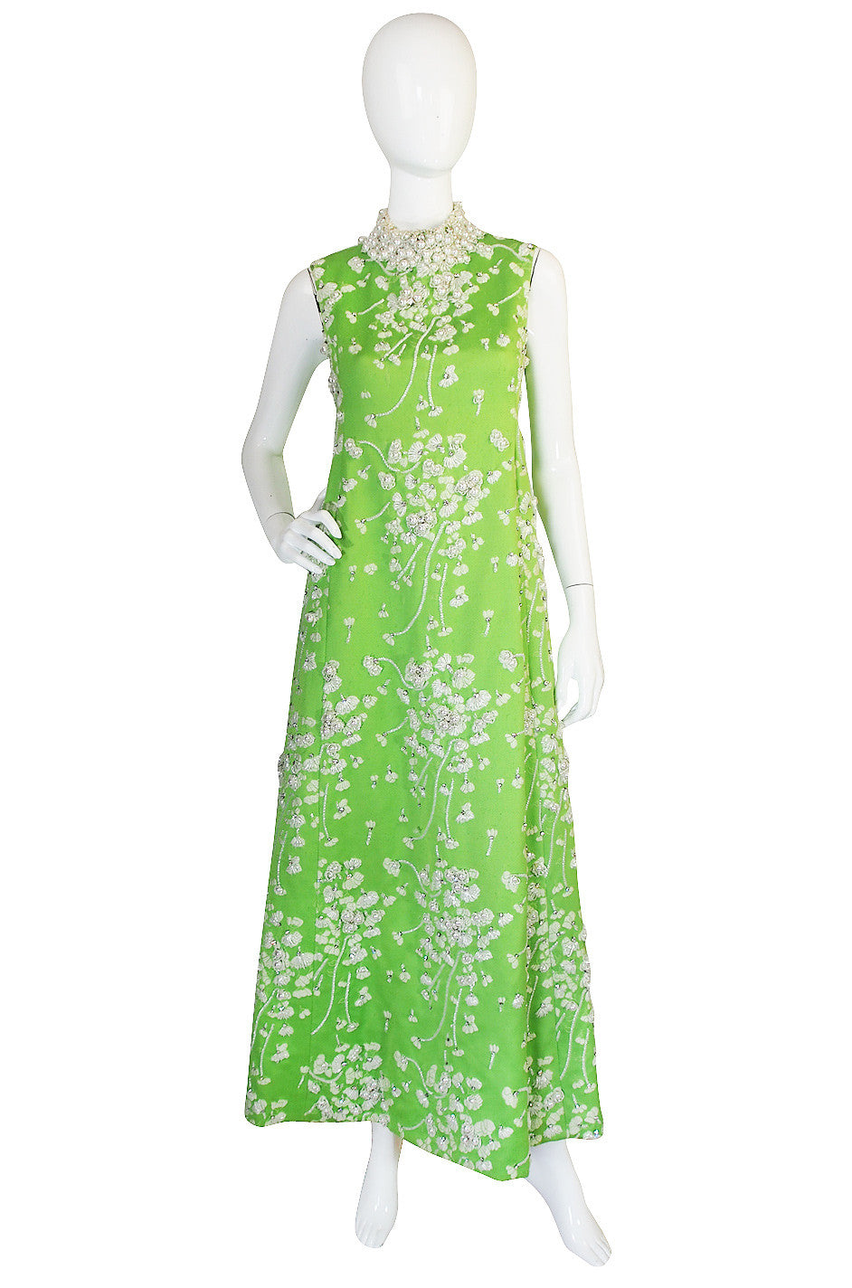1960s Pearl Detailed George Halley Gown main image 0