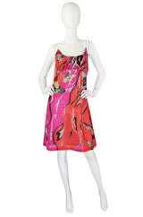 1990s Pink  Silk & Sequin Pucci Shift Dress