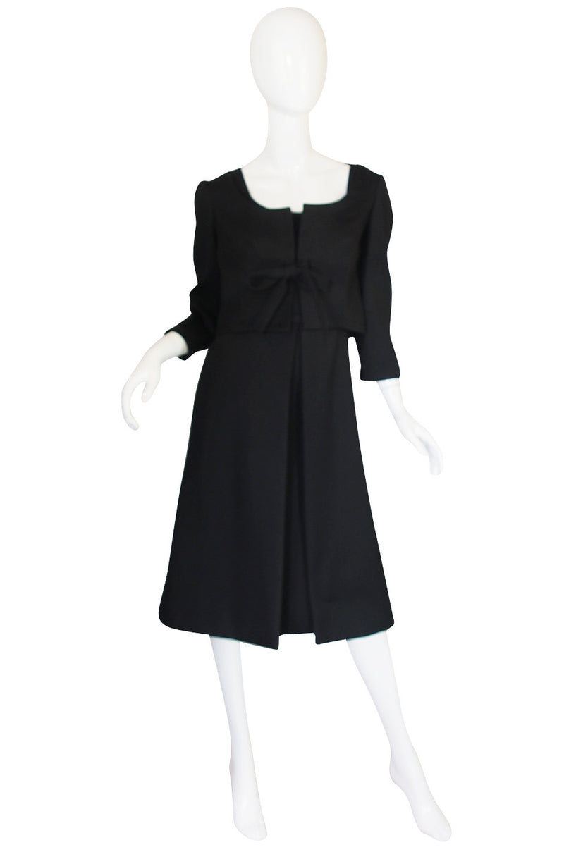 1960s Nina Ricci Black Silk Shift Dress & Jacket – Shrimpton Couture