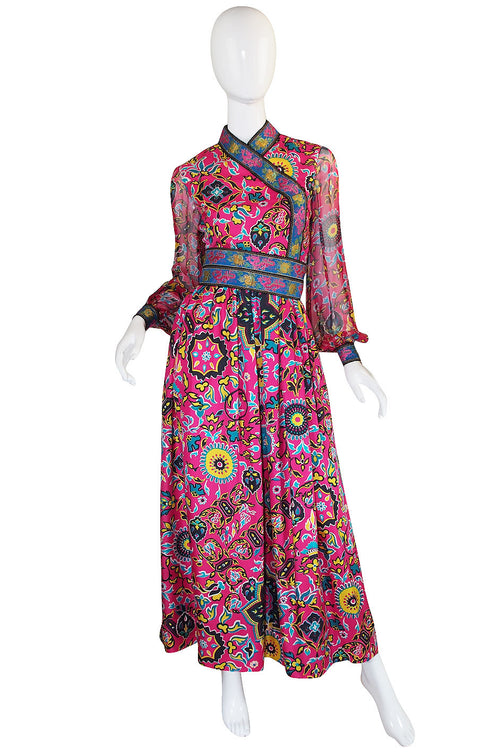 1960s Pink Oscar de la Renta Museum Piece Gown