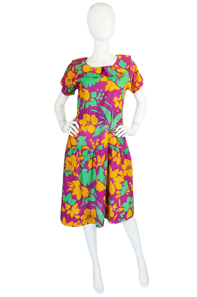 1970s Givenchy Linen Day Dress
