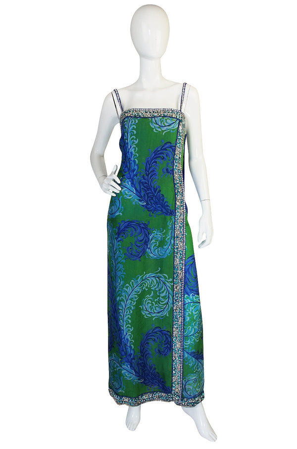 Rare 1960s Emilio Pucci Couture Beaded Jumpsuit