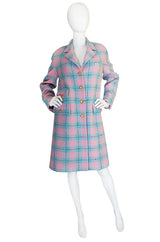 1996 Pastel Runway Chanel Coat w Cabochon Buttons