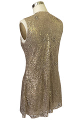Mid- 2000s Naeem Khan Densely Sequin & Rhinestone Couture Top