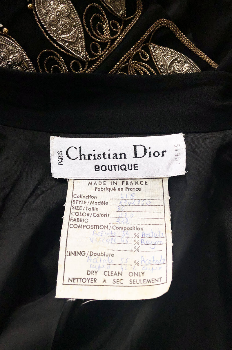 Spring 1994 Christian Dior by Gianfranco Ferre Jacket w Metal Accents