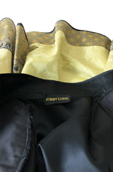 1980s Jenny Lewis Elaborate Embroided Needlepoint Woven Silk Jacket