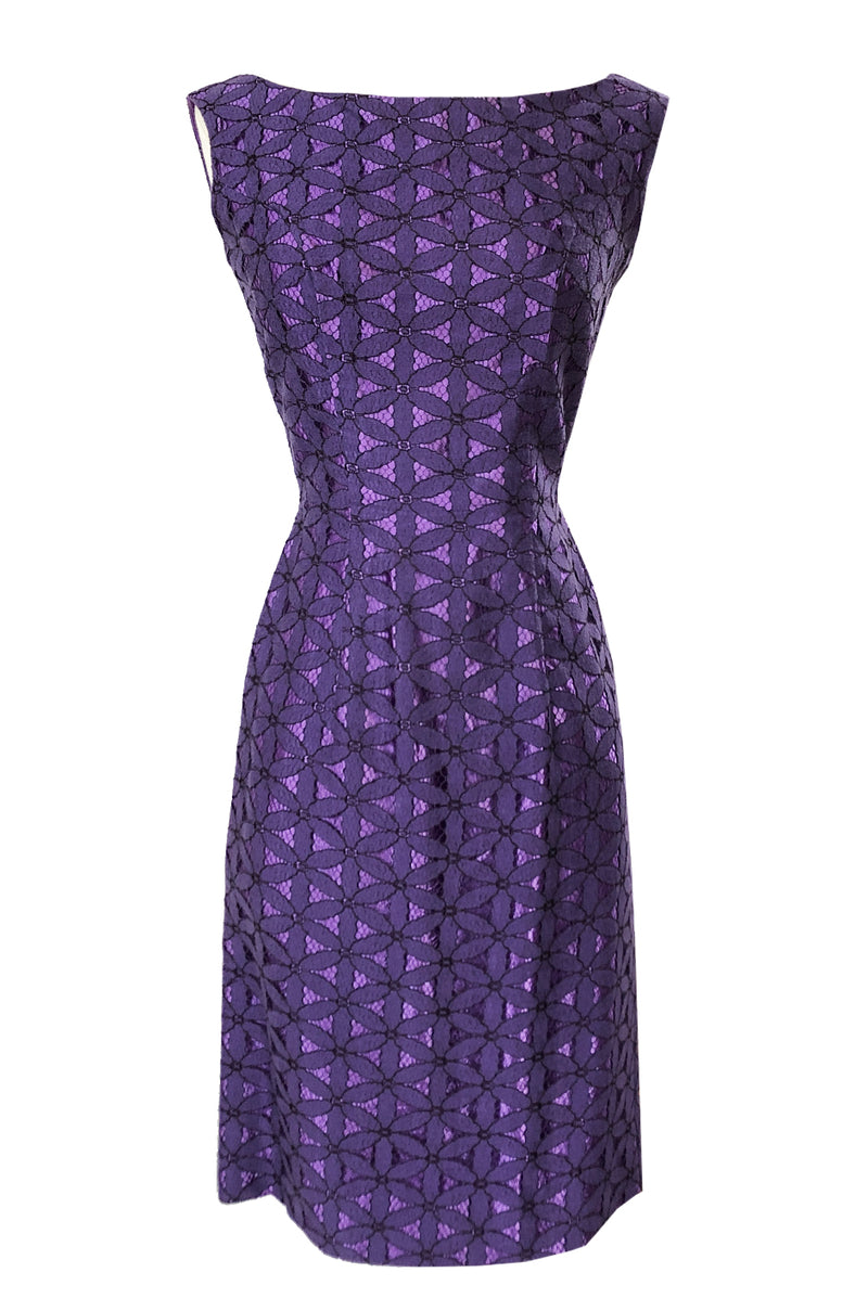 purple wiggle dress Pinup/Vintage Style Purple Peplum Wiggle Dress Size Small