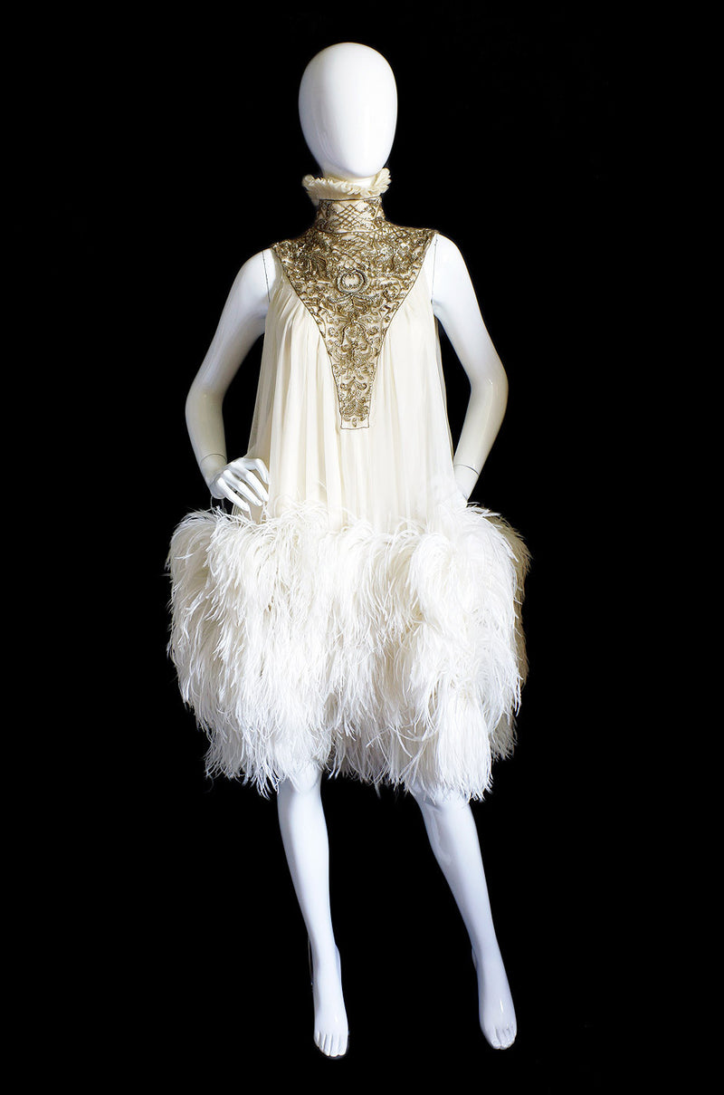 F2006 Alexander McQueen Feather Dress – Shrimpton Couture