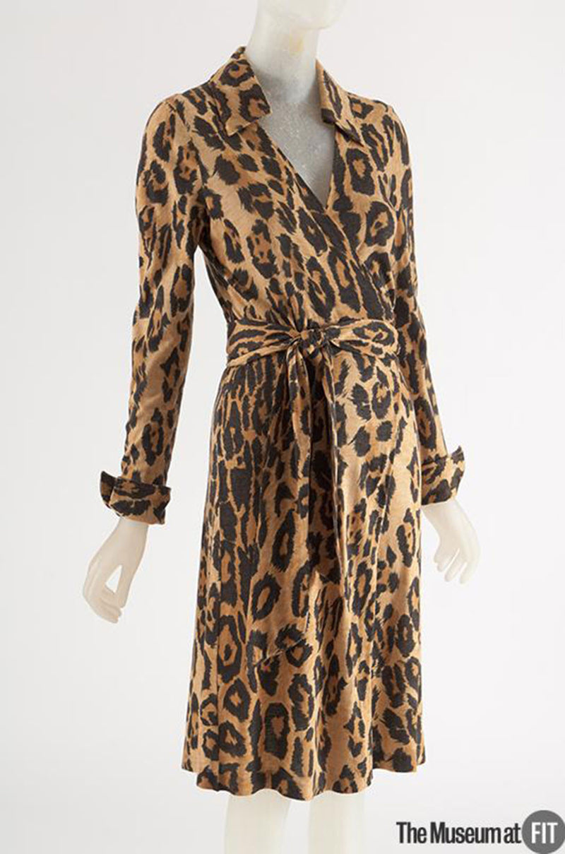 Museum Held 1973 Diane Von Furstenberg Leopard Wrap Dress Shrimpton Couture Museum Held 1973 Diane Von Furstenberg Leopard Wrap Dress Shrimpton Couture
