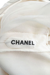 Spring 2006 Chanel by Karl Lagerfeld Haute Couture Pant Set w Detachable Collar & Sleeves