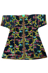 Spectacular Vintage Oversized Kimono Coat Made From an Incredible Antique Floral Silk Brocade