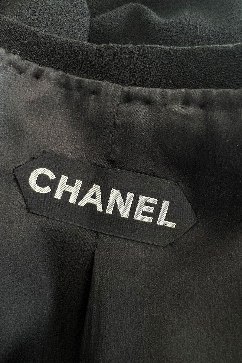 Spring 2006 Chanel by Karl Lagerfeld Haute Couture Pant Set w Detachable Collar & Sleeves