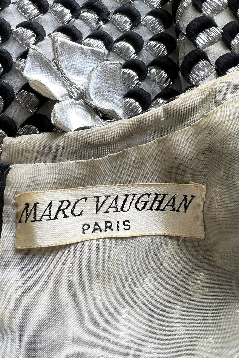 Spring 1966 Marc Vaughan Couture Silver 'Cubic' Pant & Open Side Tunic Mini Set
