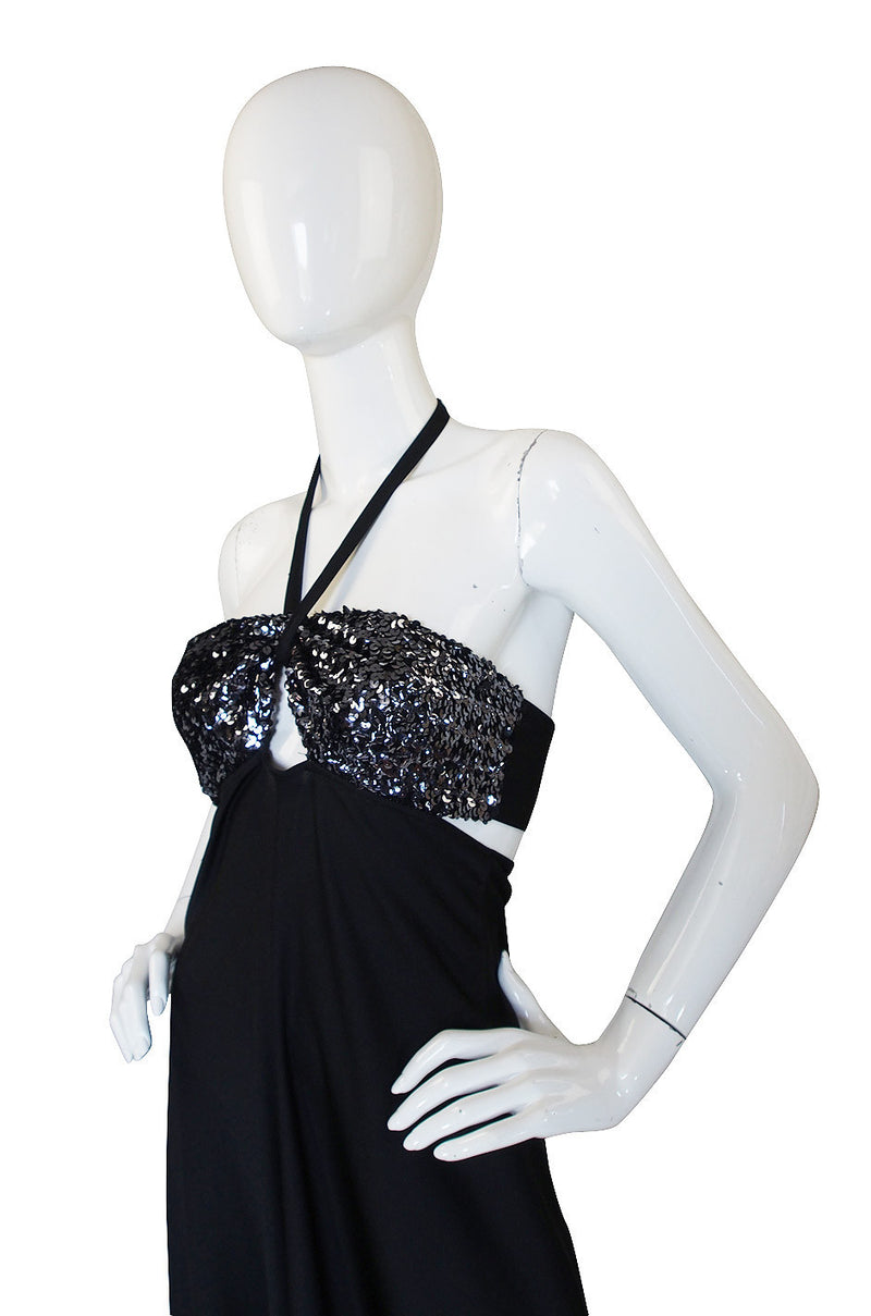 1970s Pierre Balmain Sequin Jersey Dress
