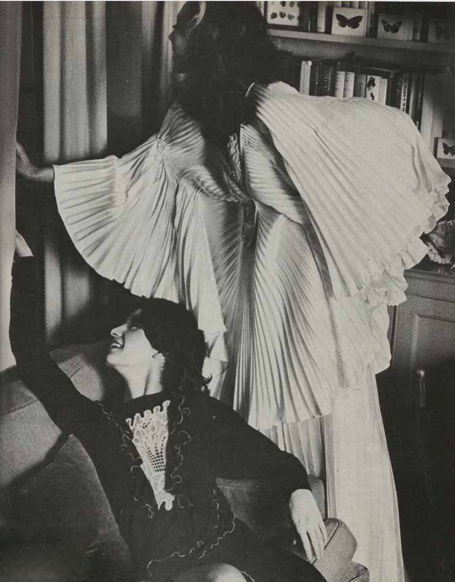 1973 Dramatic Pleat Zandra Rhodes Set – Shrimpton Couture