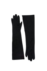 Vintage Christian Dior Suede Gloves with Crystal Buttons