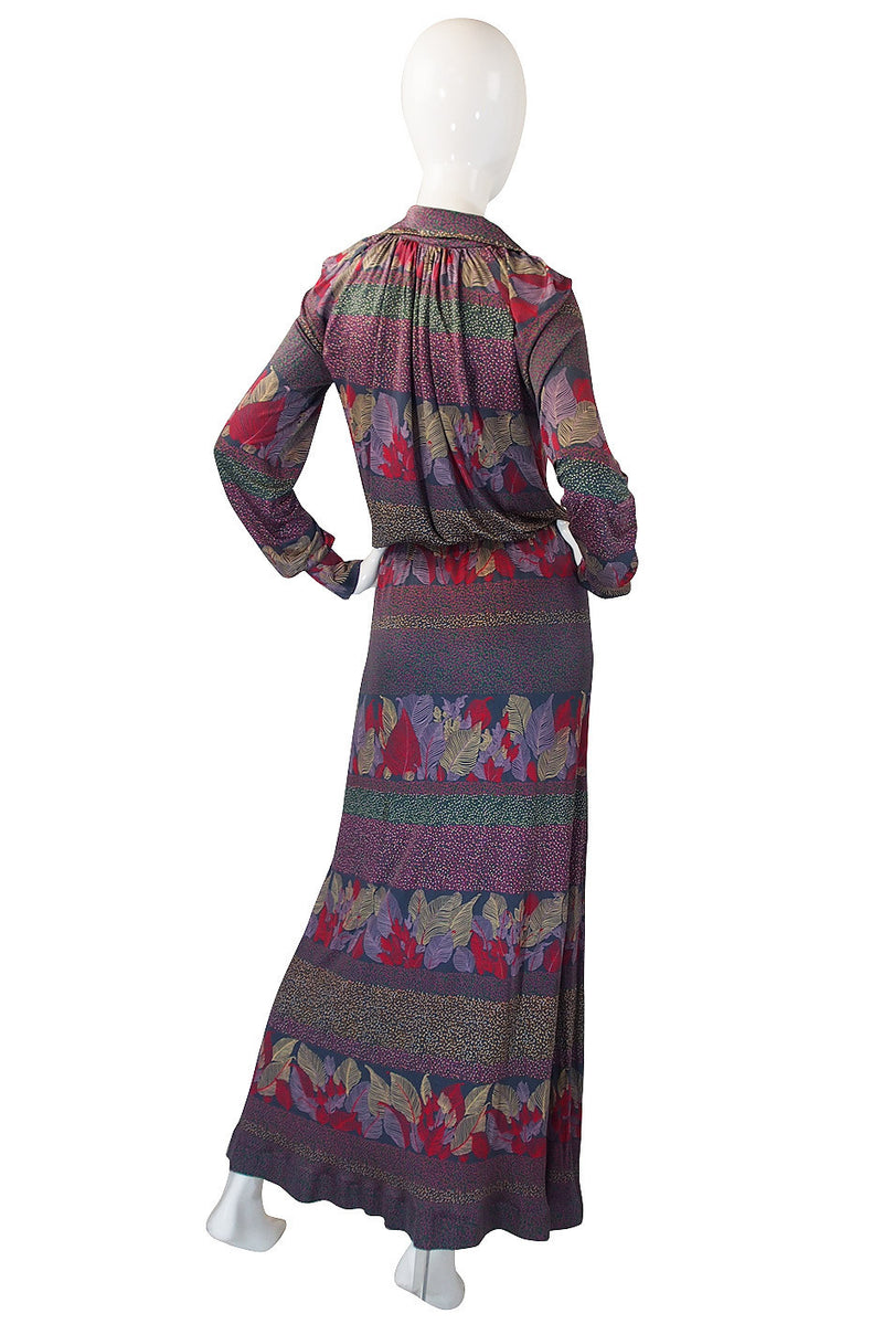 1970s Liquid Jersey Missoni Maxi Dress