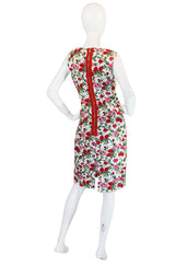 1990s Dolce & Gabbana Pretty Floral Fitted Dress