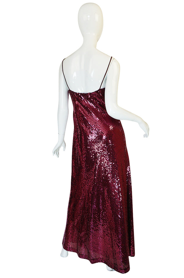 Documented 1972 Bill Blass Dress as Seen on Anjelica Huston