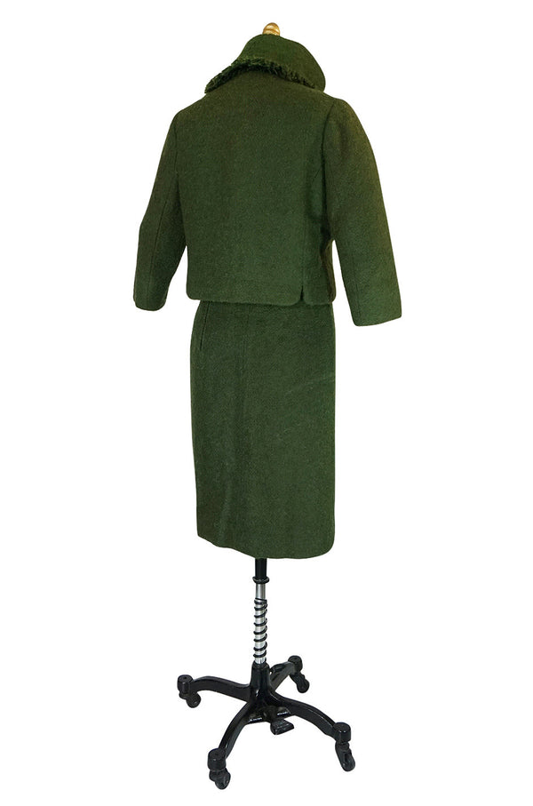 c.1958 Green Museum Held Balenciaga Haute Couture Suit