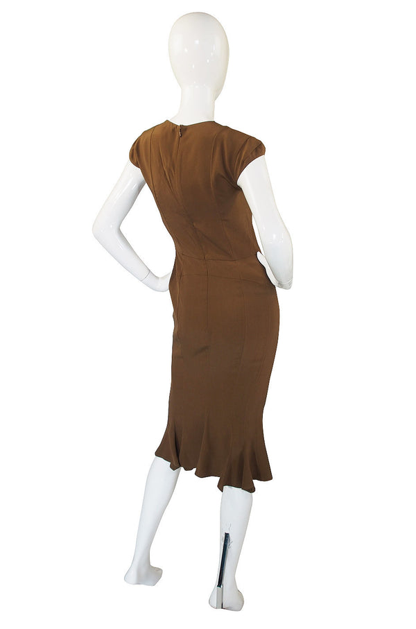 F2008 Yves Saint Laurent Silk Fitted Dress