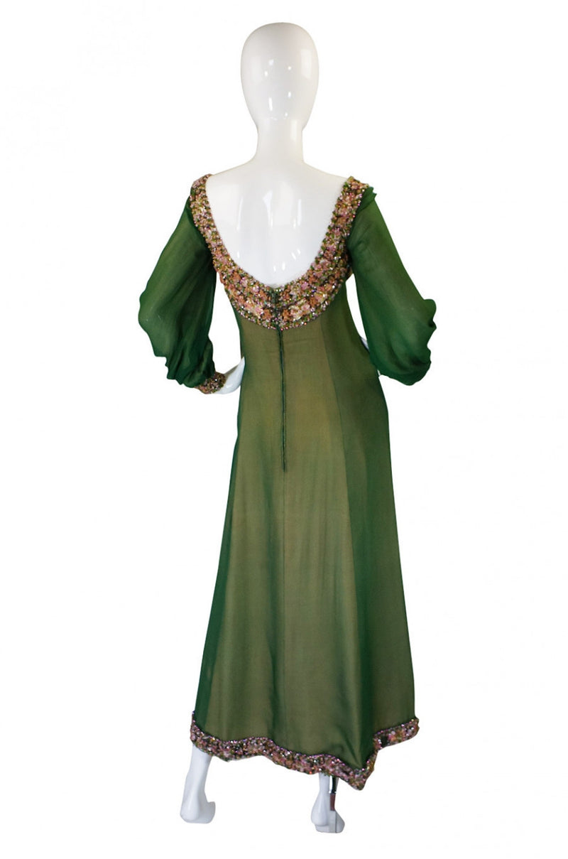1960s Pierre Balmain Haute Couture Beaded Silk Dress – Shrimpton Couture