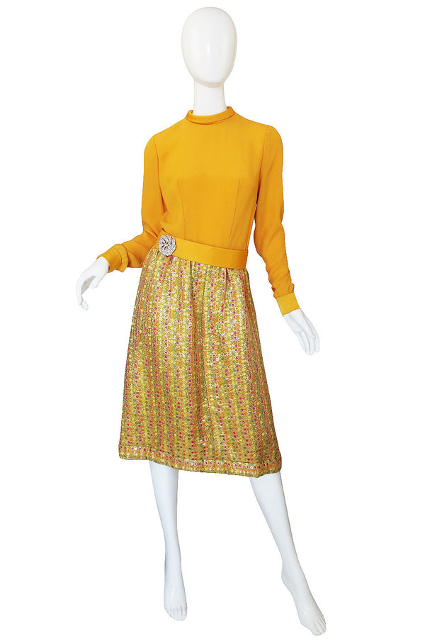 1960s Maggy Reeves Custom Metallic Suit