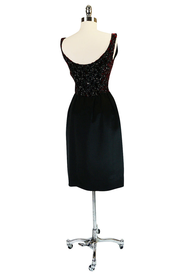 c1962 Lesage Embellished Haute Couture Givenchy Dress