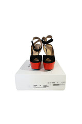 NIB Spring 2012 Celine Suede Lipstick Red Platforms