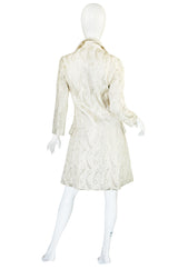 Fall 1961 Silk Brocade Christian Dior Silk Numbered Coat